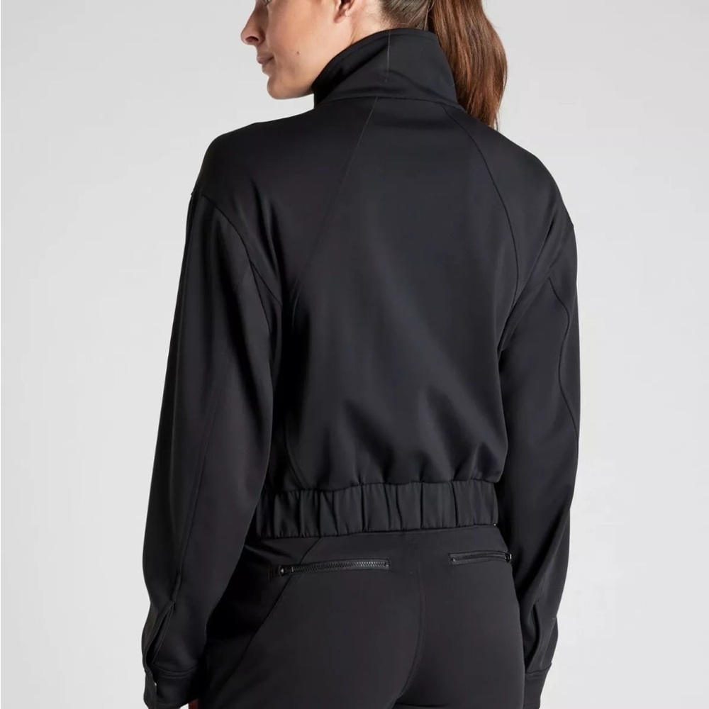 ATHLETA Venice Black Bomber Jacket Size XL - Picture 11 of 13